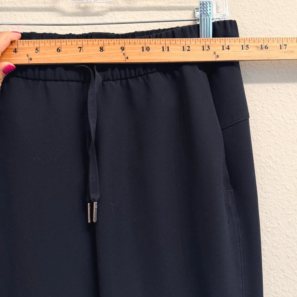 Lululemon On The Fly Jogger Pants Black 7/8 Length Travel Woven Mid Rise